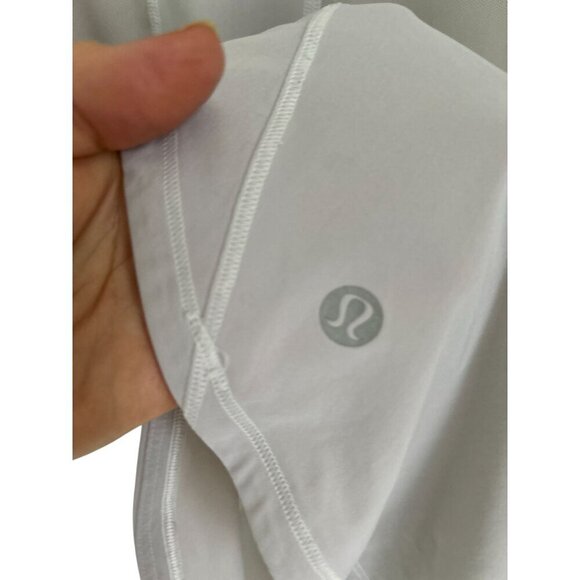 Lululemon White Racerback Tank Top With Mesh Panels Womens Lightweight Activewea - Picture 3 of 6